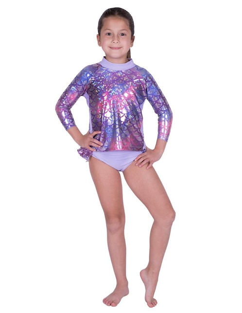 Wetsuit mermaids 123 "estampado" gráfico "para" niña