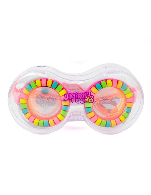 Goggles de puente fijo para natación de niña