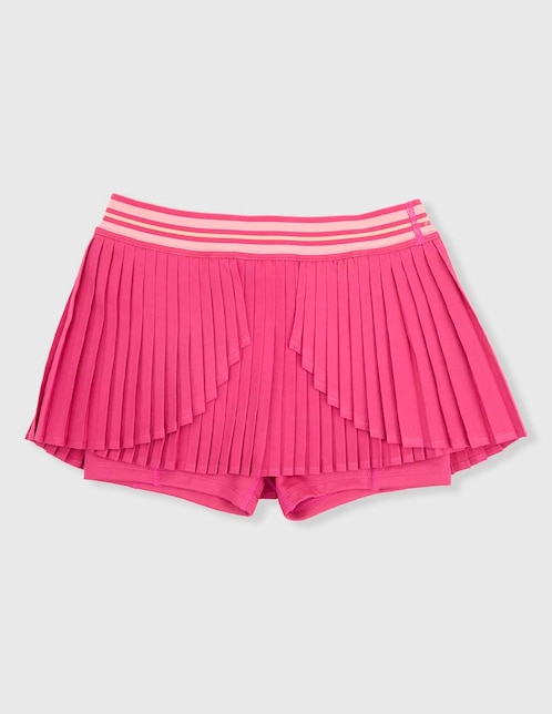 Falda short deportiva X10 para tennis niña