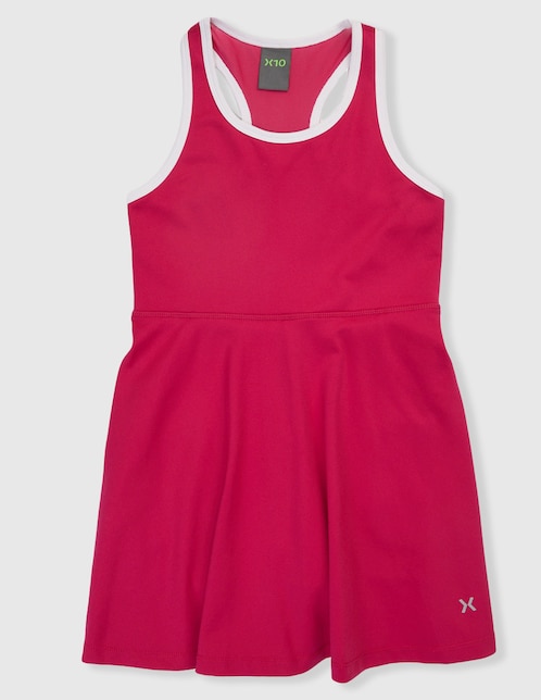 Vestido X10 corto tennis para niña