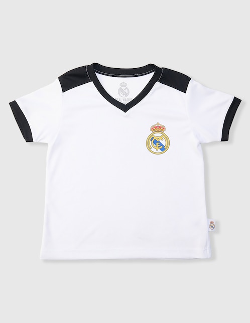 Playera deportiva para fútbol Equipos Internacionales Real Madrid Club de Fútbol de niña