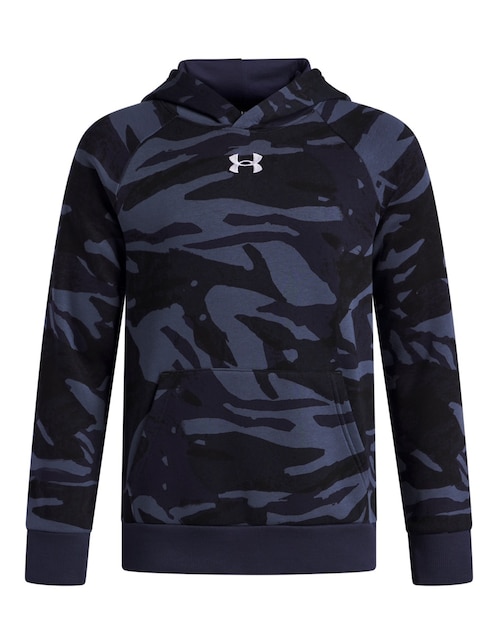 Sudadera Under Armour Ua Rival Fleece Printed Hd con capucha para niña