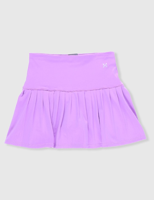Falda short deportiva X10 para entrenamiento infantil
