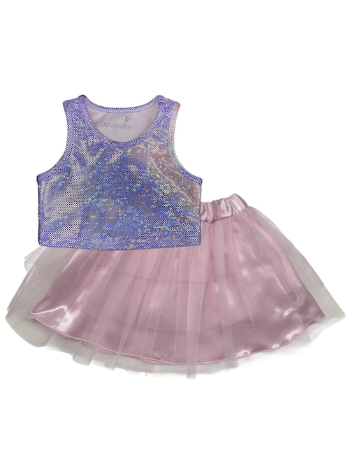 Conjunto deportivo regular con elástico para niña 1