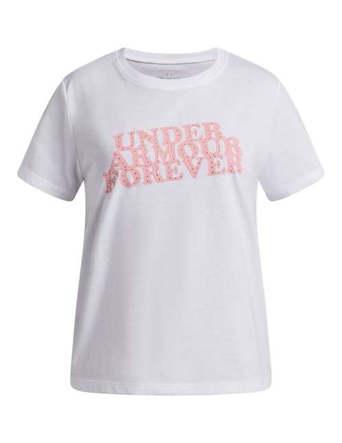 Playera deportiva para entrenamiento Under Armour UA G Forever SSWHT de niña