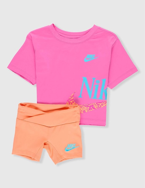 Conjunto deportivo regular Nike con elástico para niña