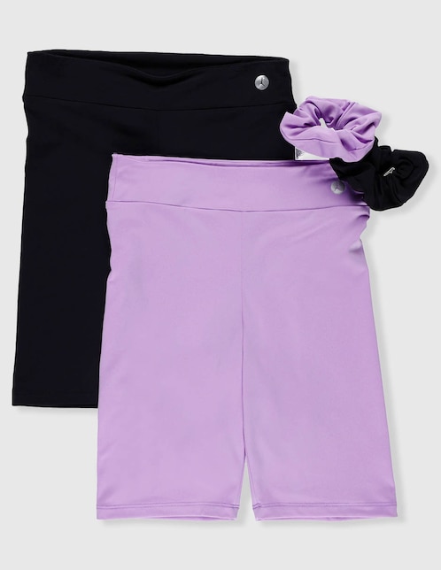 Set short Pink Fit para entrenamiento niña