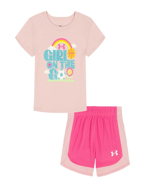 Conjunto deportivo regular Under Armour con elástico para niña