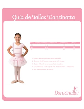 Falda deportiva Danzinatta para Ballet niña