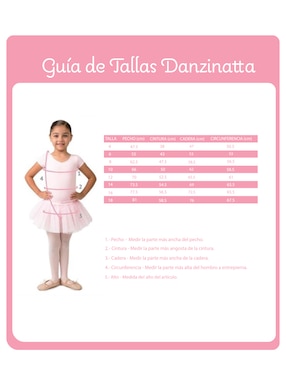 Leotardo Danzinatta de ballet para niña