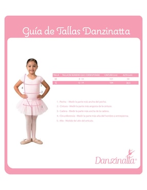 Falda deportiva Danzinatta para Ballet niña