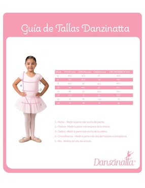 Playera deportiva para ballet Danzinatta para niña