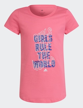 Playera deportiva para entrenamiento Adidas para niña
