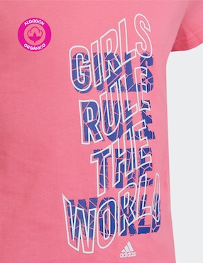 Playera deportiva para entrenamiento Adidas para niña