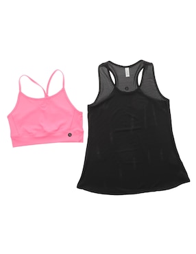 Set Top Deportivo Pink Fit Para Niña