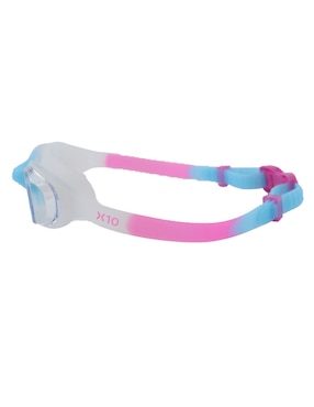 Goggles de puente fijo X10 para natación de niña