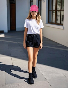 Gorra visera curva snapback entrenamiento X10 para niña