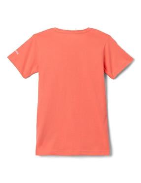 Playera deportiva para senderismo Columbia de niña