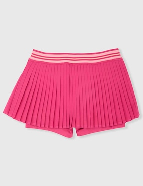 Falda short deportiva X10 para tennis niña