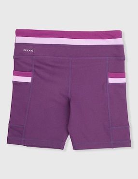 Short con bolsillos X10 para entrenamiento niña