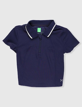 Playera tipo polo X10 para niña