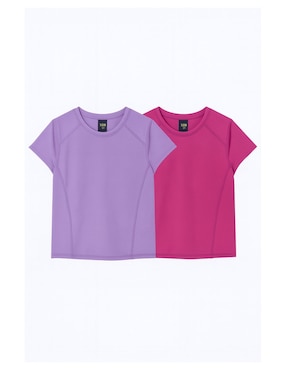 Set de playera deportiva casual X10 de niña