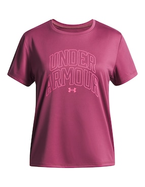 Playera deportiva para entrenamiento Under Armour UA Tech Varsity Graphic de niña