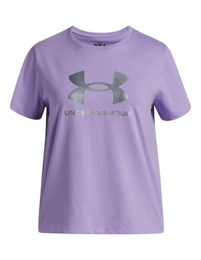 Playera deportiva para entrenamiento Under Armour UA G Rival Shimmer de niña