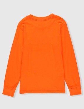 Playera deportiva outdoor Patagonia Long-Sleeved P-6 Logo de niña