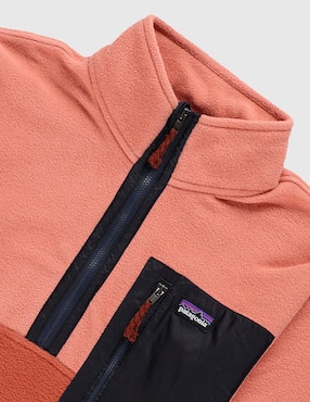 Sudadera outdoor Patagonia Microdini 1/2-Zip Fleece Pullover con bolsa para niña