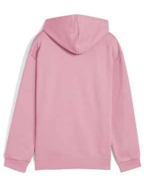 Sudadera Puma Ess Tape Relaxed Hoodie Fl G con capucha y bolsa para niña
