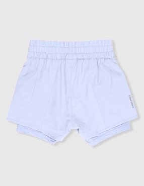 Short efecto doble prenda Head para entrenamiento niña