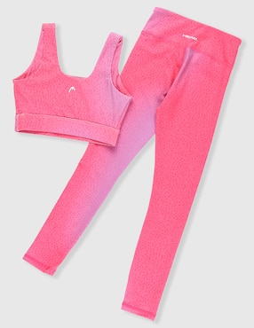 Conjunto deportivo skinny Head con elástico para niña