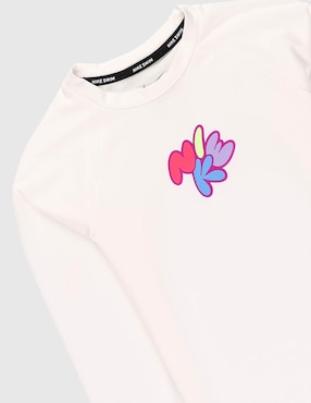 Wetshirt Nike estampado con logo para niña
