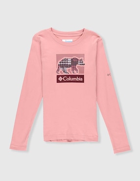 Playera deportiva casual Columbia para niña