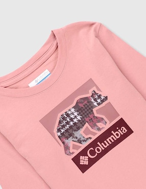Playera deportiva casual Columbia para niña