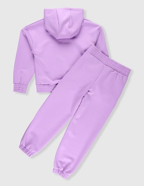 Conjunto deportivo regular X10 con elástico para niña