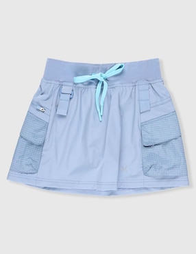 Falda short deportiva X10 para senderismo niña