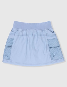 Falda short deportiva X10 para senderismo niña