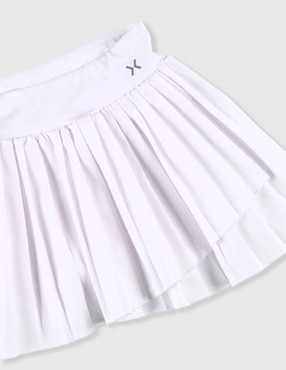 Falda short deportiva X10 para entrenamiento niña