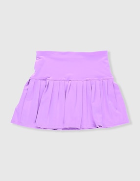 Falda short deportiva X10 para entrenamiento infantil