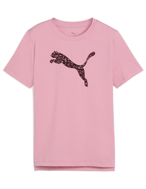 Playera deportiva para entrenamiento Puma TAD ESS Puma Logo Graphic Tee G de niña