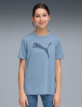 Playera deportiva para entrenamiento Puma TAD ESS Puma Logo Graphic Tee G de niña