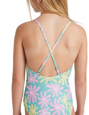 Traje de baño completo deportivo Roxy para niña