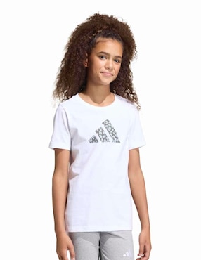 Playera deportiva casual Adidas para niña