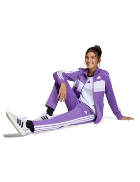 Conjunto deportivo Adidas con cierre para niña