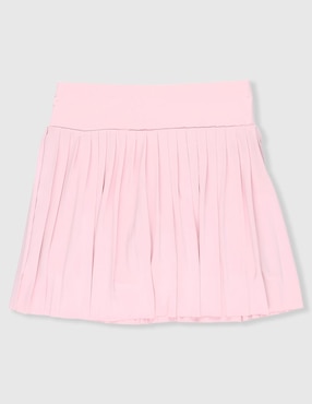 Falda short deportiva Pink Fit para entrenamiento niña