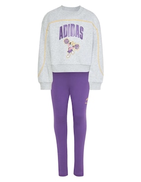 Conjunto deportiva Adidas Disney de algodón para niña