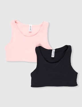 Set top deportivo Pink Fit para entrenamiento niña
