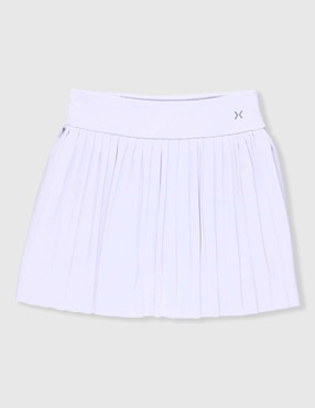 Falda short deportiva X10 para entrenamiento niña